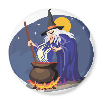 Witches Brew Halloween Magnet