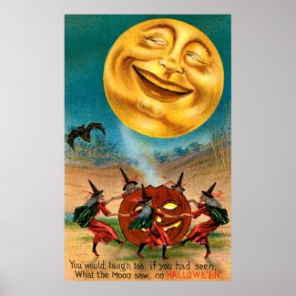 Witches Dancing Under the Moon Posters