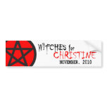 Witches for Christine Bumper Stickers