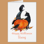 Witches Hat and Cat note card cards
