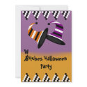 Witches Hat Halloween Party Invitations invitation