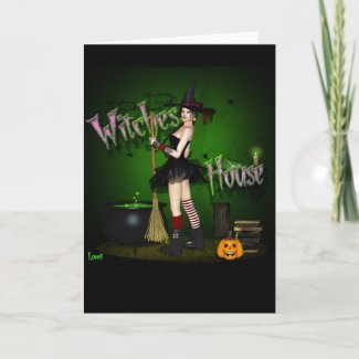 witches house card