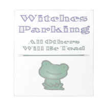 Witches Parking notepads