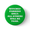 Witches' Parking Only buttons by RowanBrooks Witches' Parking Only buttons