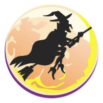 Witches Silhouette - Halloween Sticker by dchaddad Witches Silhouette - Halloween Sticker