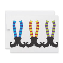 Witches Stripy Socks invitations by sixteenthkid Witches Stripy Socks invitations