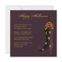 Witch's Boot & Pumpkin • Halloween Invitation by CSKidsOccasions Witch's Boot & Pumpkin • Halloween Invitation