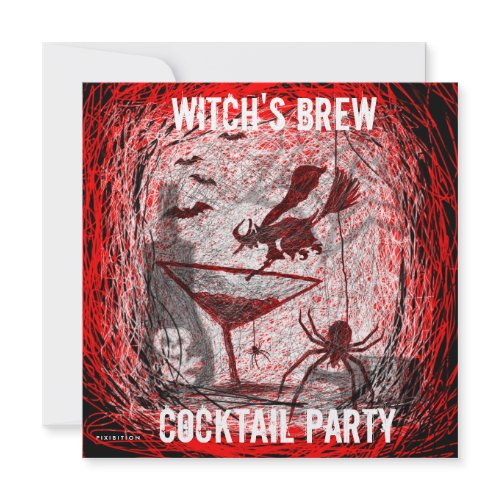 Witch's Brew Halloween Cocktail Party Invitation 1 invitation
