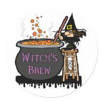 Witch's Brew stickers