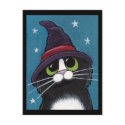 Witch's Familiar - Halloween Postcard