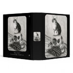 Witch's Kittens Cat Skull Gothic Goth Fantasy Art  binders