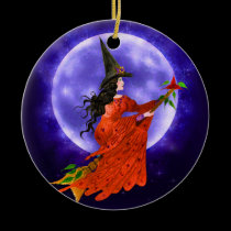 Witch's Moon Yule Ornament ornaments