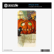 Witch's Wand Halloween Decals For The iPhone 4