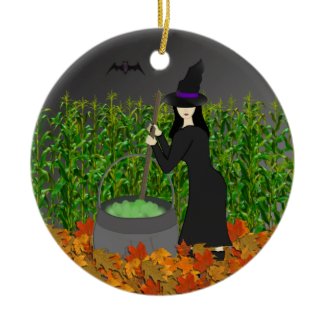 Witchy Brew: Halloween Ornament ornament