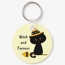 Witchy Cat Keychain