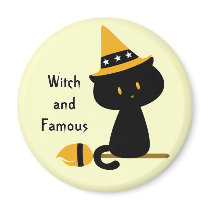 Witchy Cat Magnet