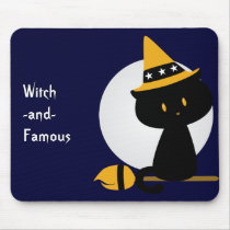 Witchy Cat Mousepad by Customizables Witchy Cat Mousepad