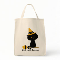 Witchy Cat Tote Bag by Customizables Witchy Cat Tote Bag