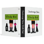 Witchy Girl Halloween T-shirts and Gifts binders