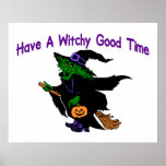 Witchy Good Time Halloween Poster