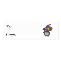 witchy goofkin squirrel business card
