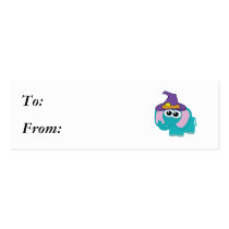 witchy goofkins blue elephant business card