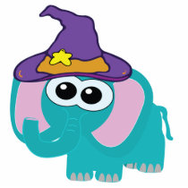 witchy goofkins blue elephant photo sculptures