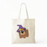 witchy goofkins brown bear tote bag