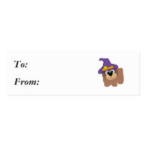 witchy goofkins brown bear business card template