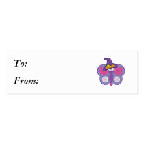 witchy goofkins button butterfly business card templates