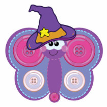 witchy goofkins button butterfly photo sculptures