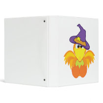 witchy goofkins orange bird vinyl binder
