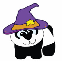 witchy goofkins panda bear photo sculptures
