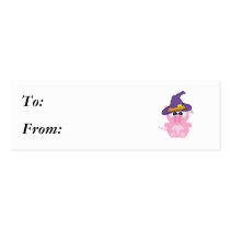 witchy goofkins piggy pig business card