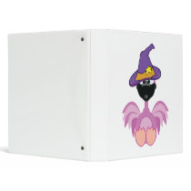 witchy goofkins pink flamingo vinyl binder