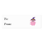 witchy goofkins pink poodle business card