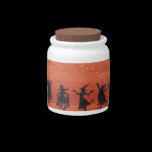 Witchy Halloween Celebration. candy jars