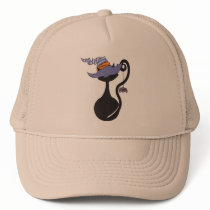 Witchy Kitty in Purple Hat