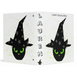 WITCHY KITTY PERSONALIZED binders