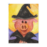 Witchy Pig Post Card