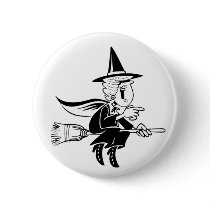 Witchy Poo Button by halloweentreats Witchy Poo Button