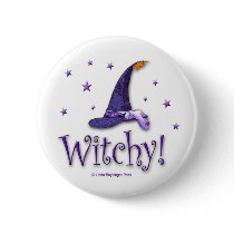 Witchy round button