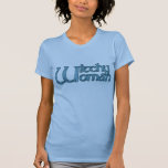 Witchy Wiccan Woman BLUE Topaz T-Shirt