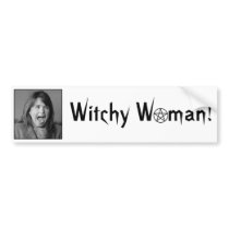 Witchy Woman! bumper stickers