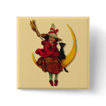 Witchy Woman Button