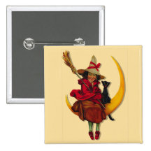 Witchy Woman Button