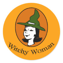 Witchy Woman Cartoon Style stickers