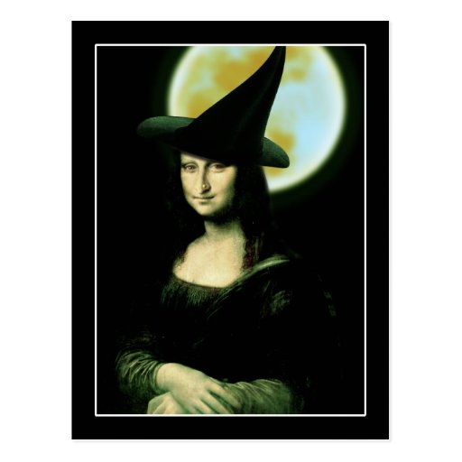 Witchy Woman  Mona Lisa Post Card