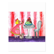 With a cherry on top! postcard