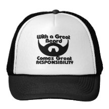 With a great beard comes great resposibility mesh hats